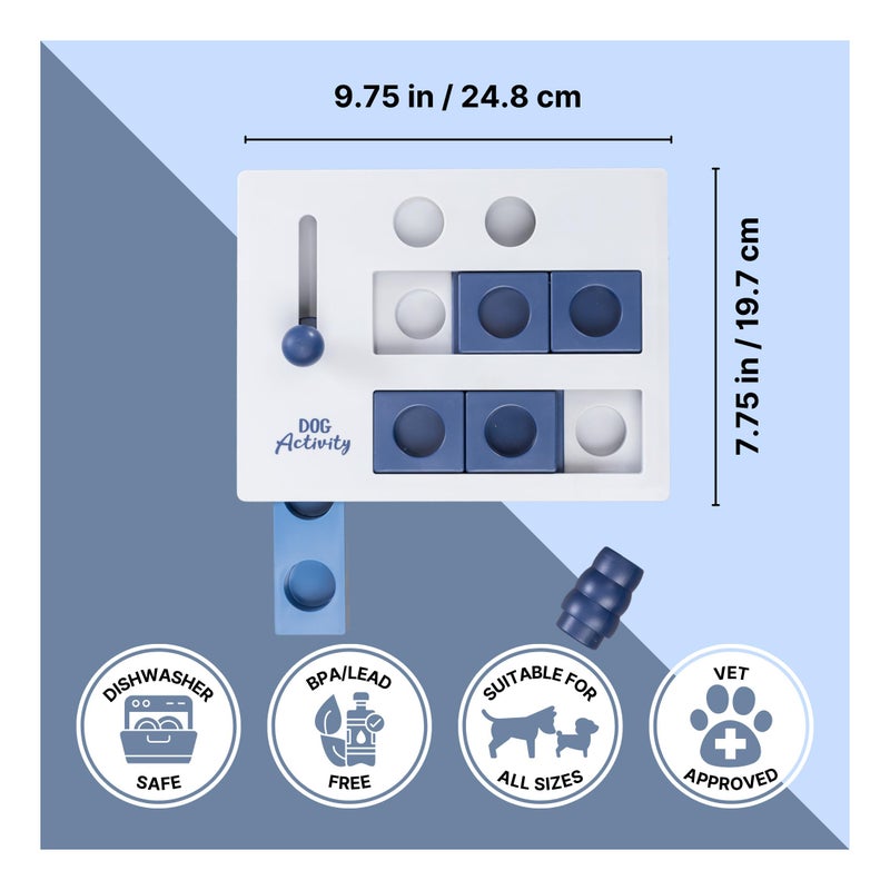 TRIXIE Mini Mover Dog Activity Interactive Toy, Level 3 Food Puzzle Game, Brain Teasing Treat Dispenser, IQ and Mental Development Toy for Smart Dogs, Enrichment Toy for Boredom Busting - Image 4